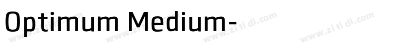 Optimum Medium字体转换